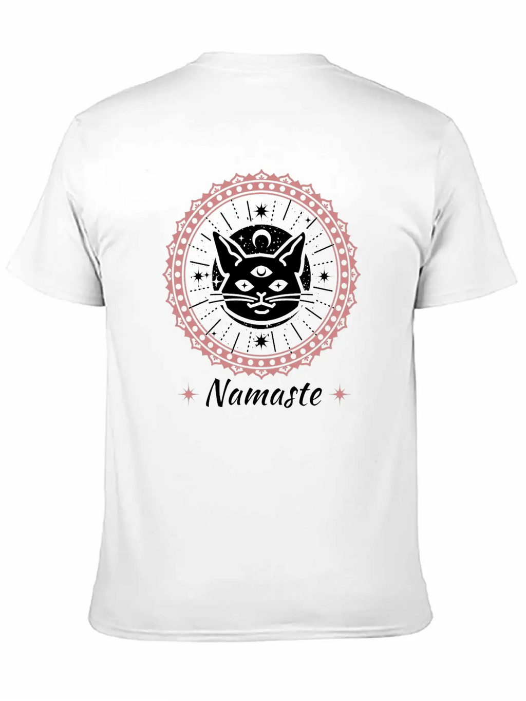 Namaste Mandala Zen Cat Tshirt And Apparel Unisex Casual T-Shirt – Clean Design For Daily Comfort