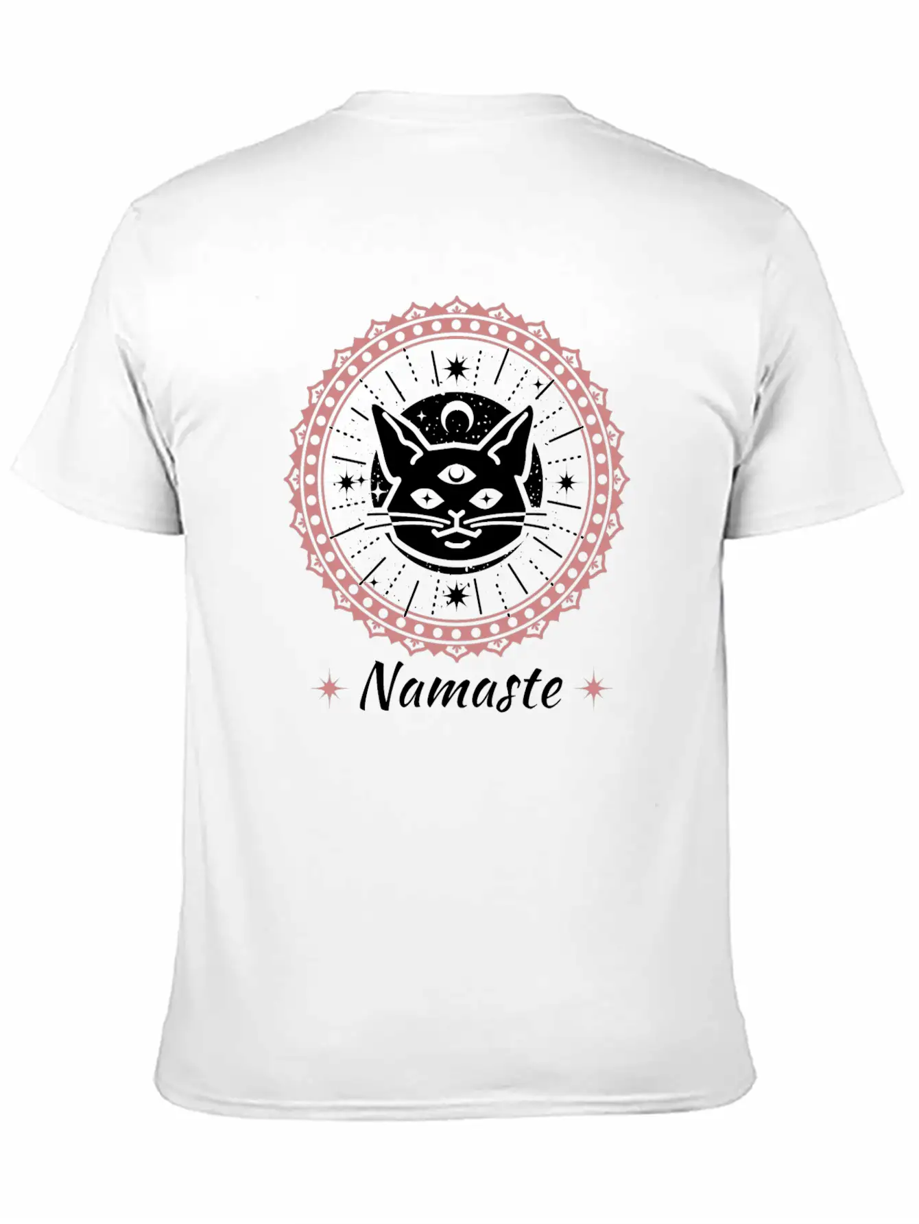 Namaste Mandala Zen Cat Tshirt And Apparel Unisex Casual T-Shirt – Clean Design For Daily Comfort