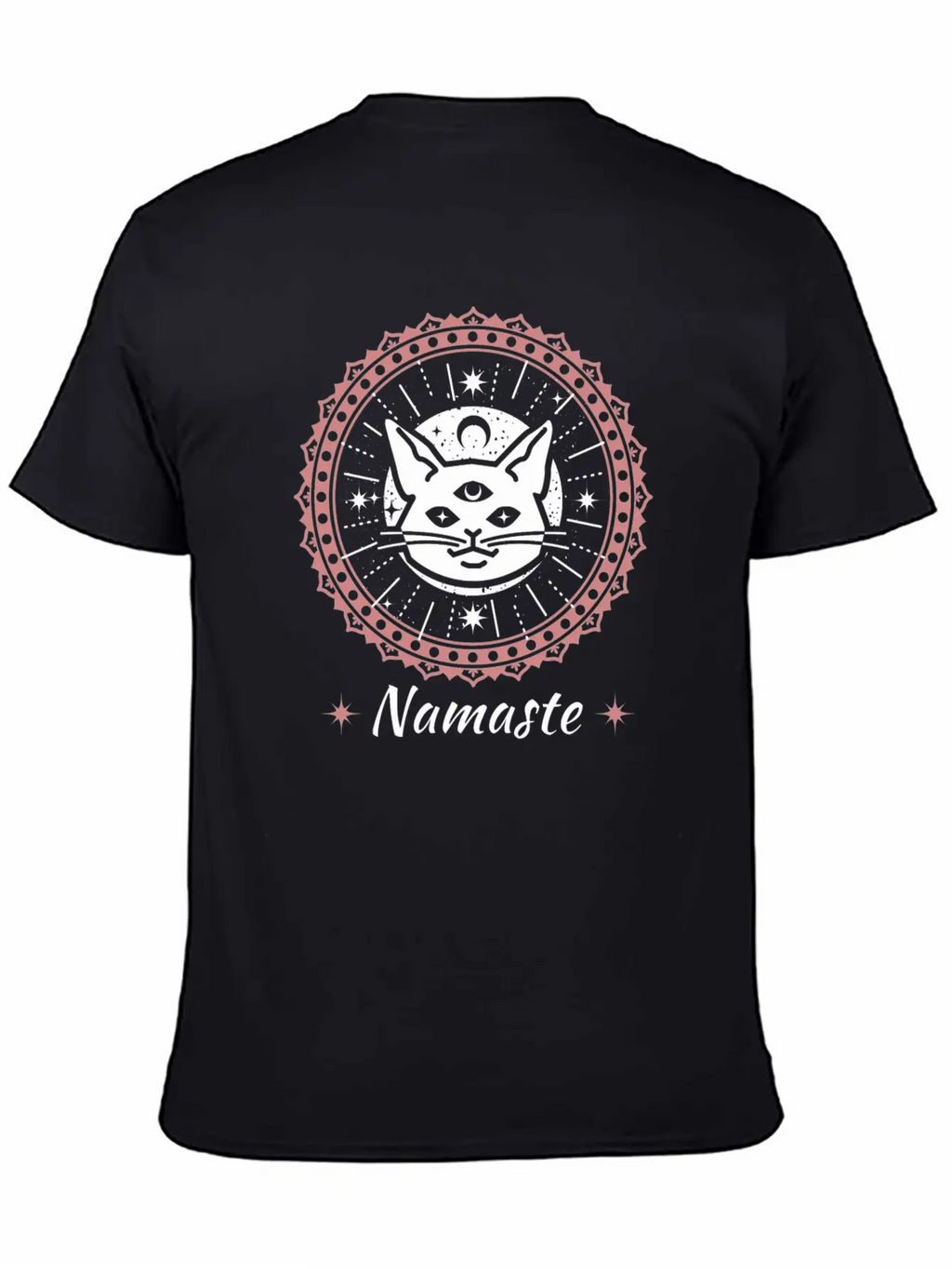 Namaste Mandala Zen Cat Tshirt And Apparel Unisex Casual T-Shirt – Clean Design For Daily Comfort