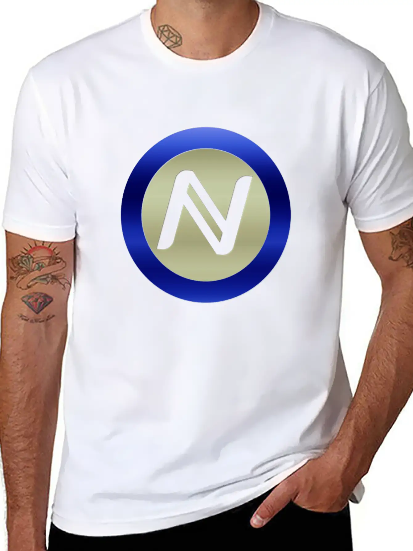 Namecoin LOGO NEW GOLD 2 Essential Cotton Tee For Daily Outfits – Unisex Style