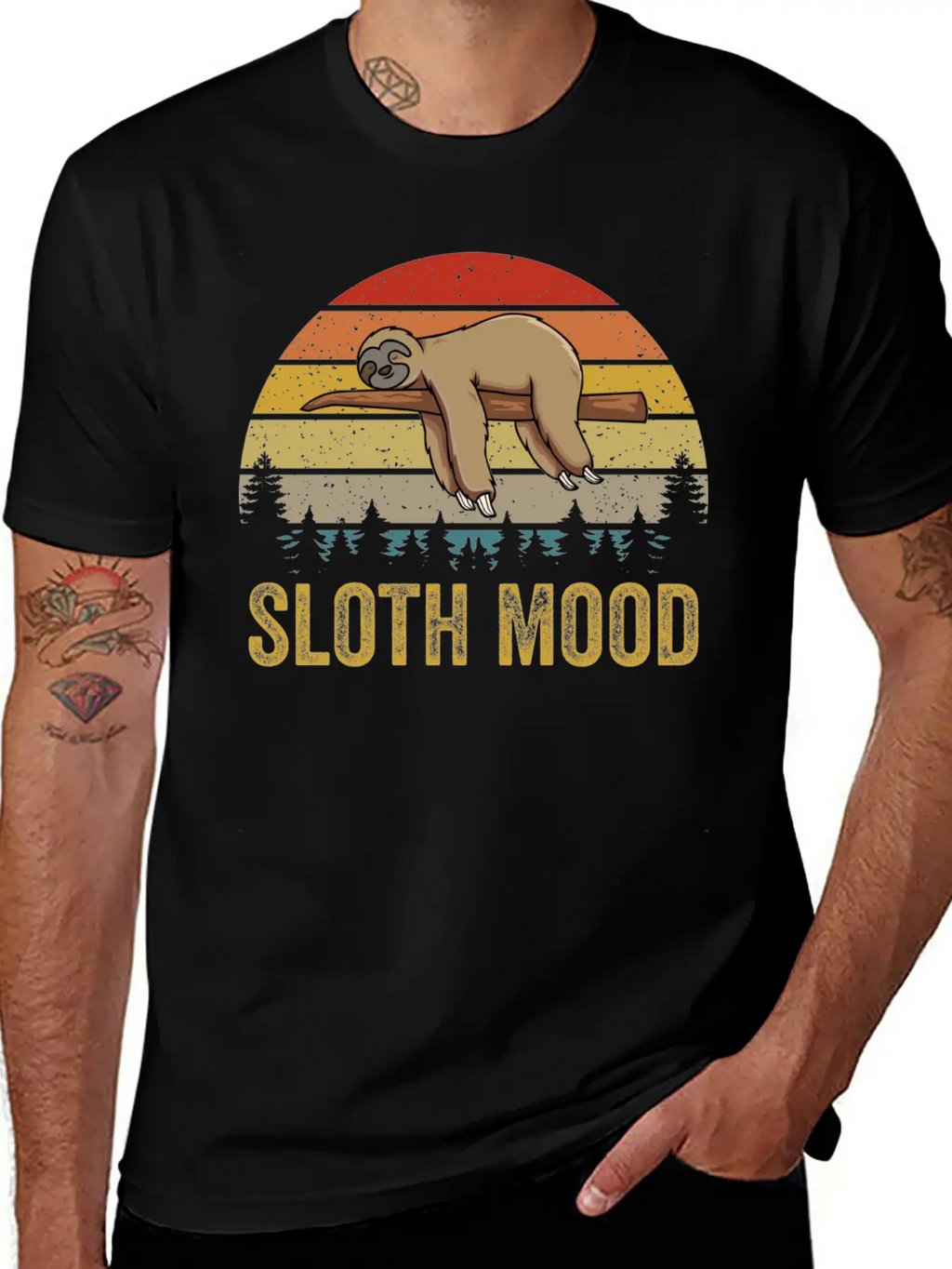 Nap Slogan Sloth Mood Lazy Animal Breathable Soft Cotton T-Shirt – Timeless Casual Look
