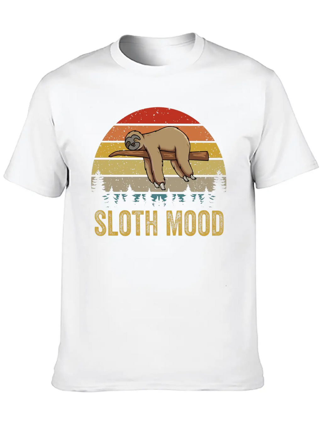 Nap Slogan Sloth Mood Lazy Animal Breathable Soft Cotton T-Shirt – Timeless Casual Look