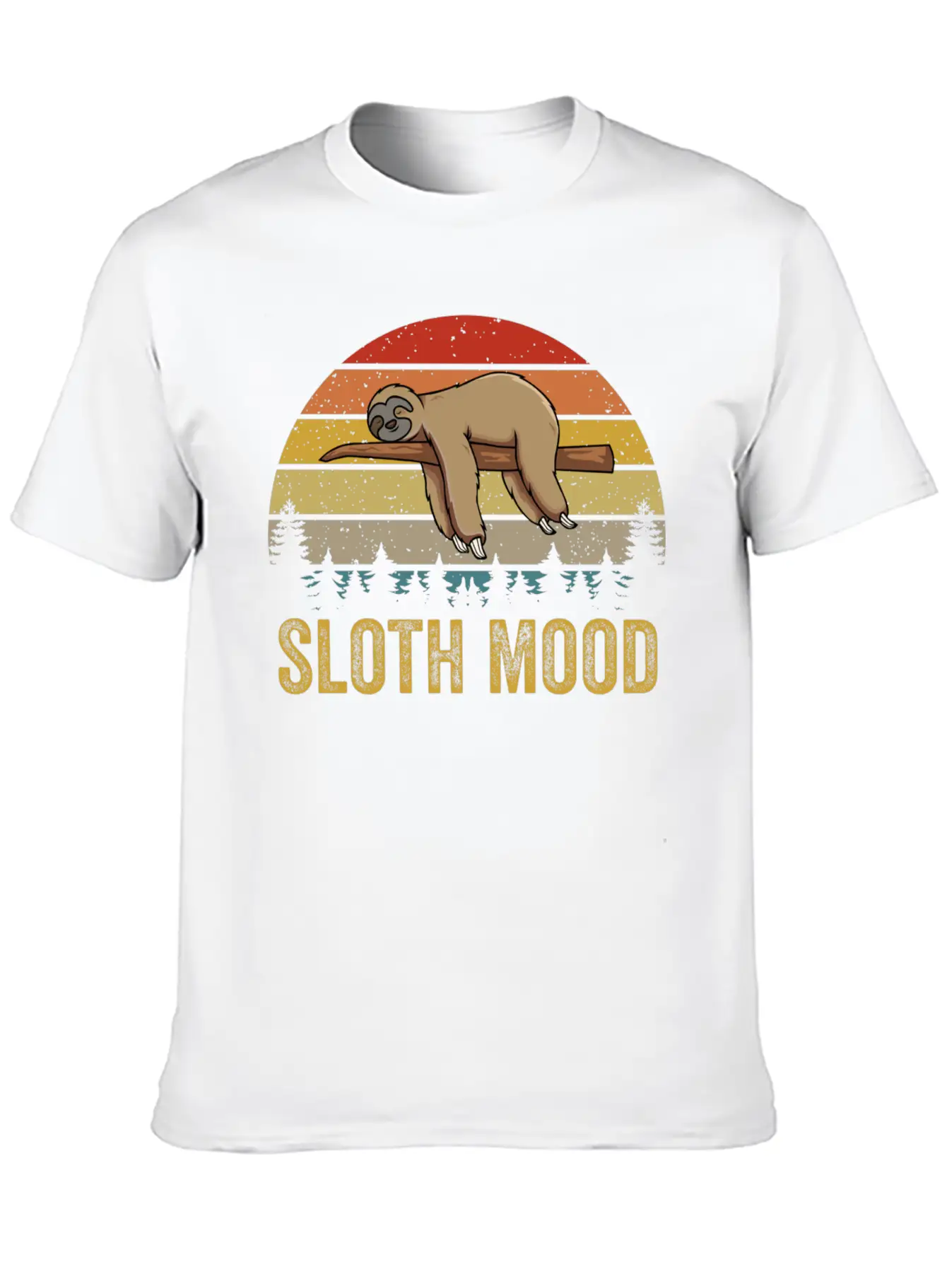 Nap Slogan Sloth Mood Lazy Animal Breathable Soft Cotton T-Shirt – Timeless Casual Look