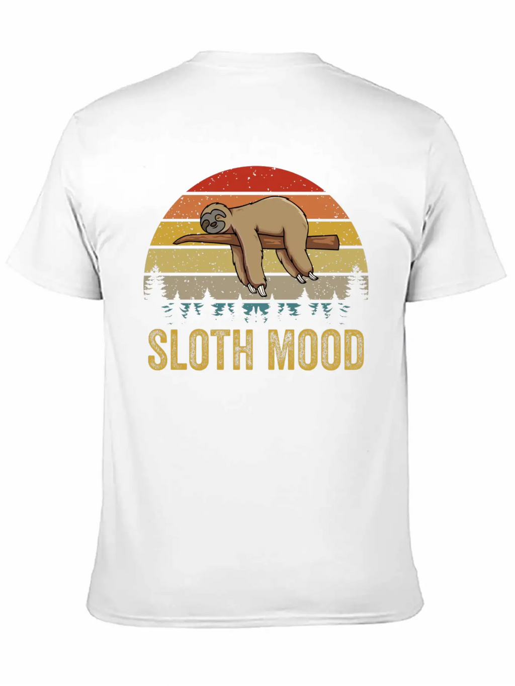 Nap Slogan Sloth Mood Lazy Animal Breathable Soft Cotton T-Shirt – Timeless Casual Look