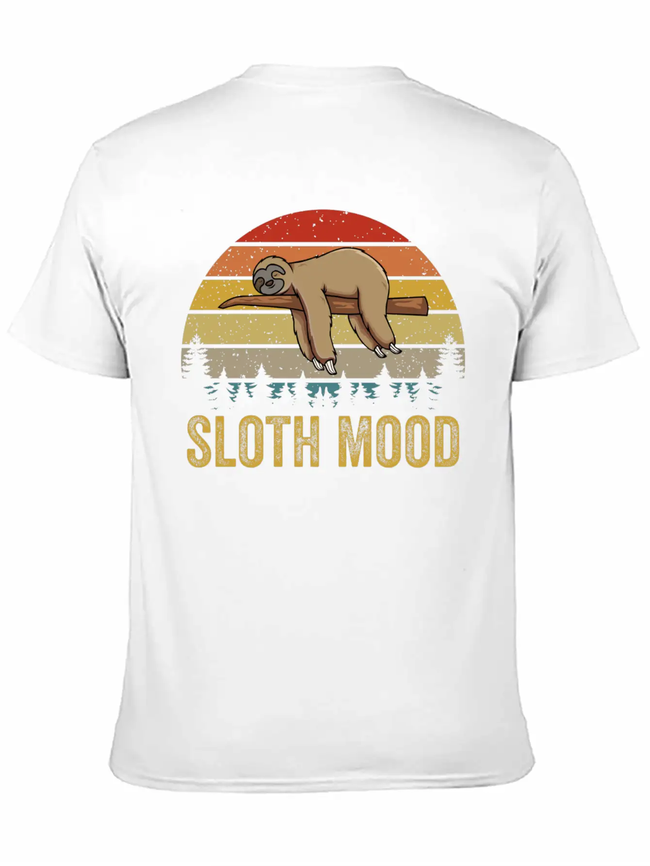 Nap Slogan Sloth Mood Lazy Animal Breathable Soft Cotton T-Shirt – Timeless Casual Look
