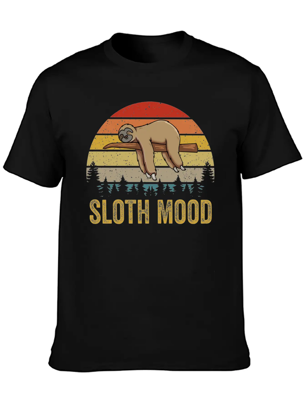 Nap Slogan Sloth Mood Lazy Animal Breathable Soft Cotton T-Shirt – Timeless Casual Look