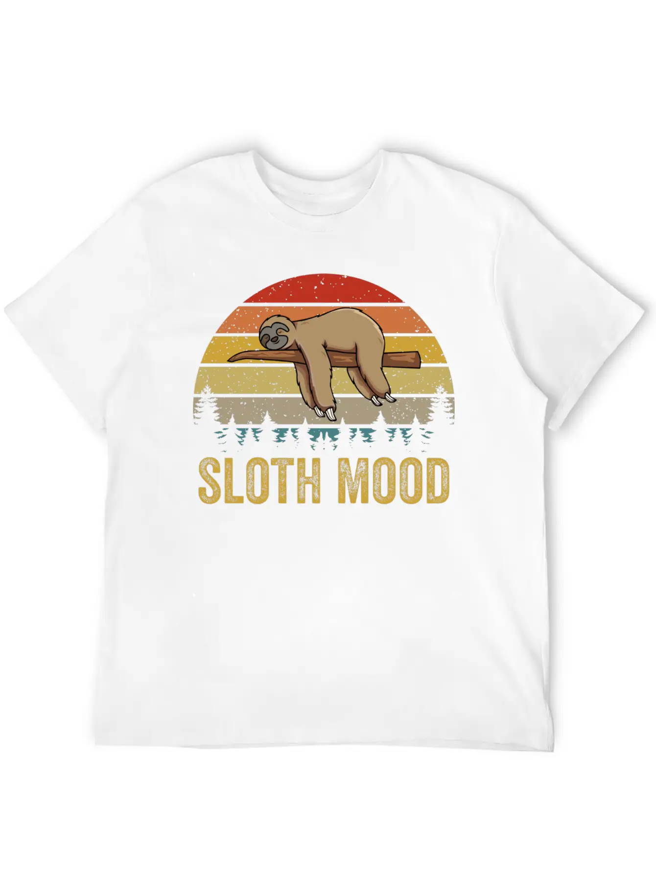 Nap Slogan Sloth Mood Lazy Animal Breathable Soft Cotton T-Shirt – Timeless Casual Look