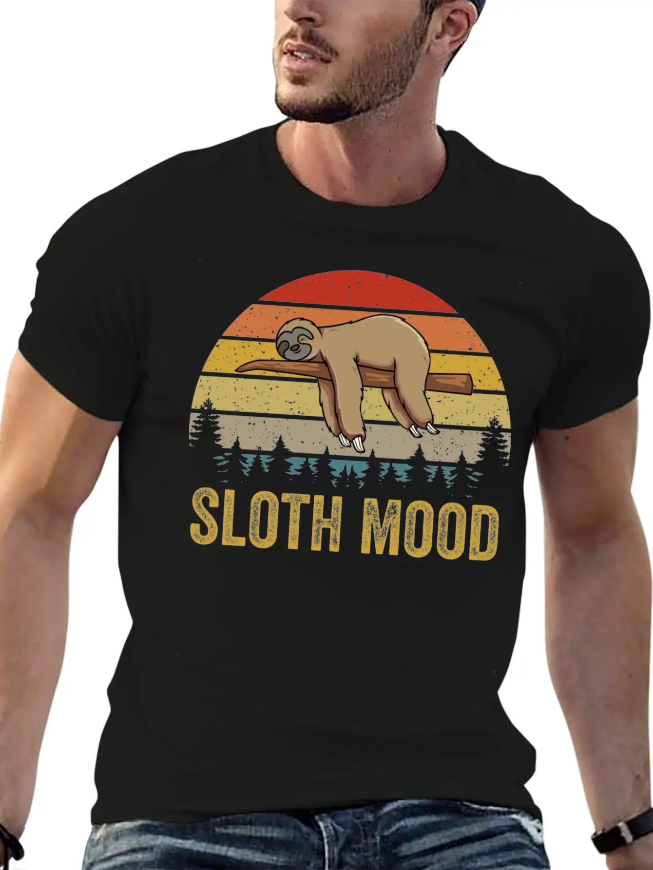 Nap Slogan Sloth Mood Lazy Animal Breathable Soft Cotton T-Shirt – Timeless Casual Look