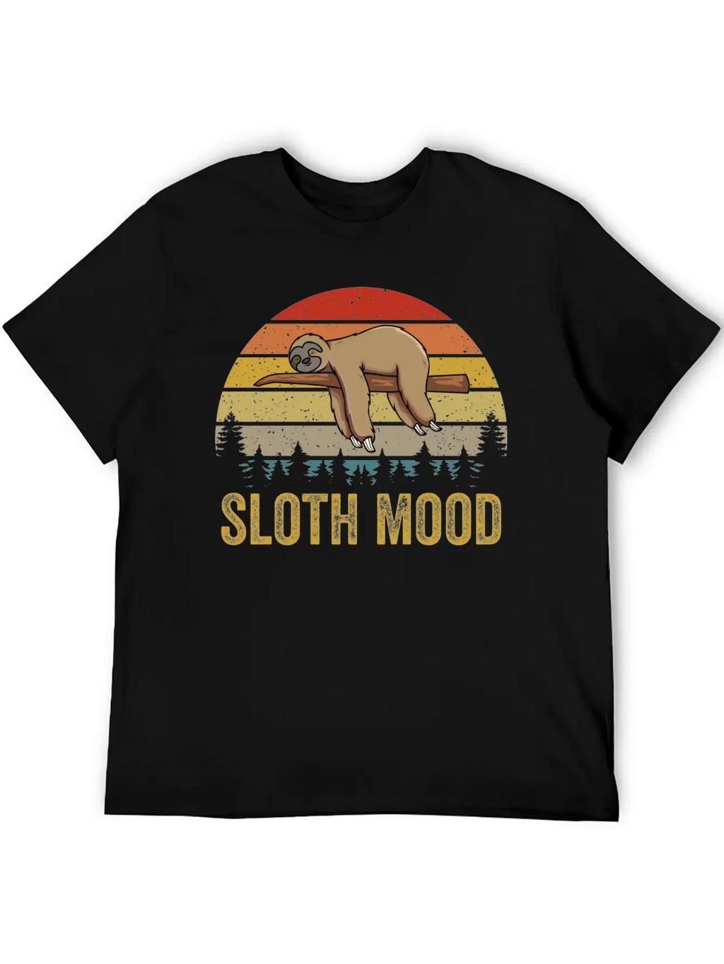 Nap Slogan Sloth Mood Lazy Animal Breathable Soft Cotton T-Shirt – Timeless Casual Look