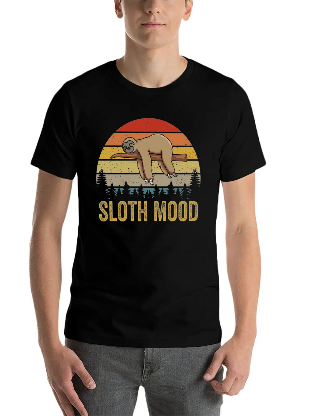 Nap Slogan Sloth Mood Lazy Animal Breathable Soft Cotton T-Shirt – Timeless Casual Look