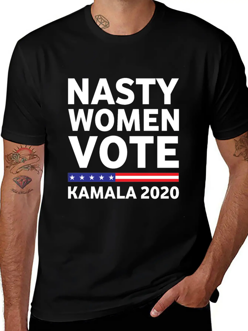 Nasty Woman Votes Kamala 2020 Classic Fit Graphic Tee For Daily Comfort – Unisex Cotton Shirt