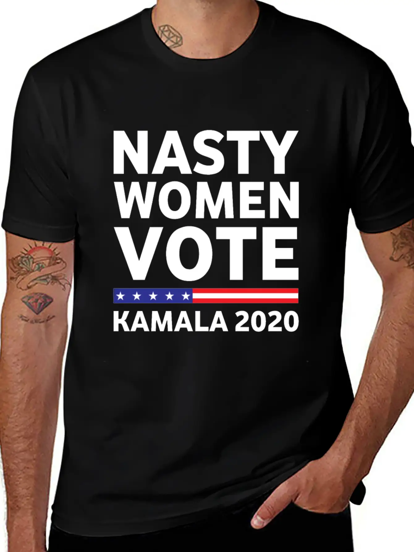 Nasty Woman Votes Kamala 2020 Classic Fit Graphic Tee For Daily Comfort – Unisex Cotton Shirt
