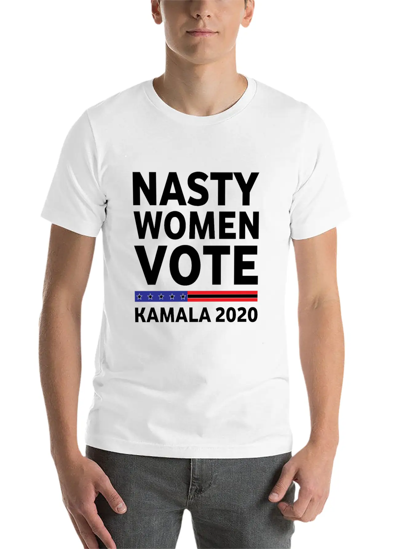 Nasty Woman Votes Kamala 2020 Classic Fit Graphic Tee For Daily Comfort – Unisex Cotton Shirt