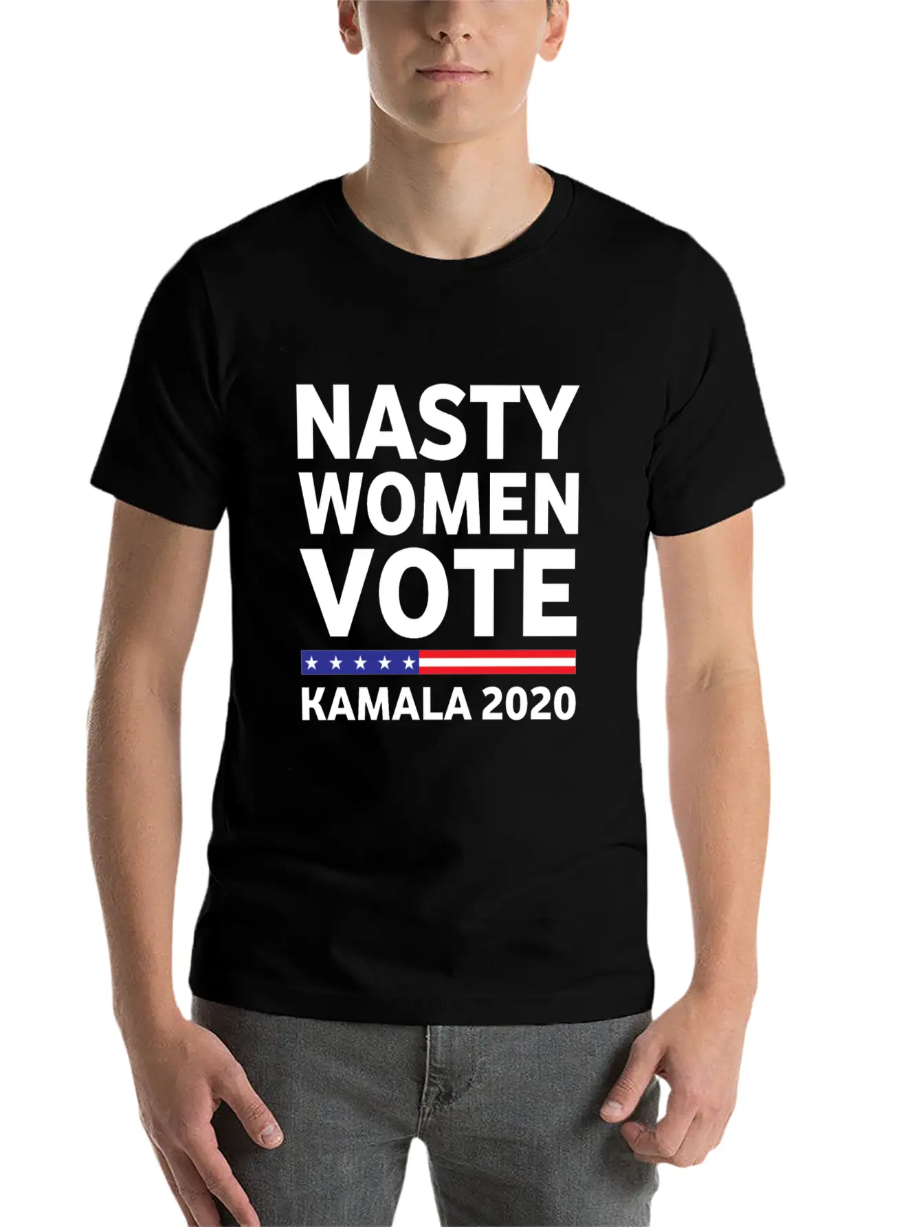 Nasty Woman Votes Kamala 2020 Classic Fit Graphic Tee For Daily Comfort – Unisex Cotton Shirt