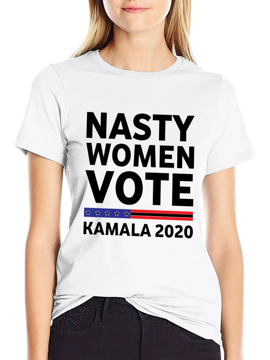 Nasty Woman Votes Kamala 2020 Classic Fit Graphic Tee For Daily Comfort – Unisex Cotton Shirt
