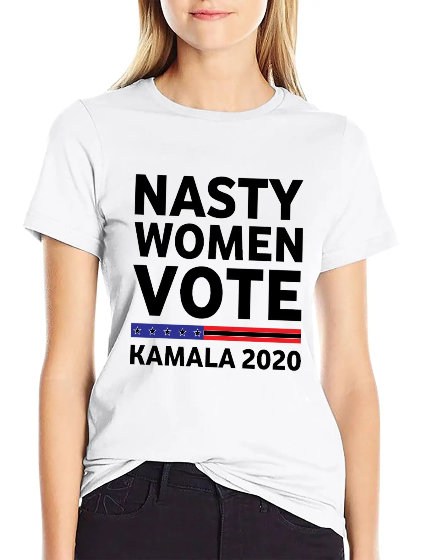 Nasty Woman Votes Kamala 2020 Classic Fit Graphic Tee For Daily Comfort – Unisex Cotton Shirt