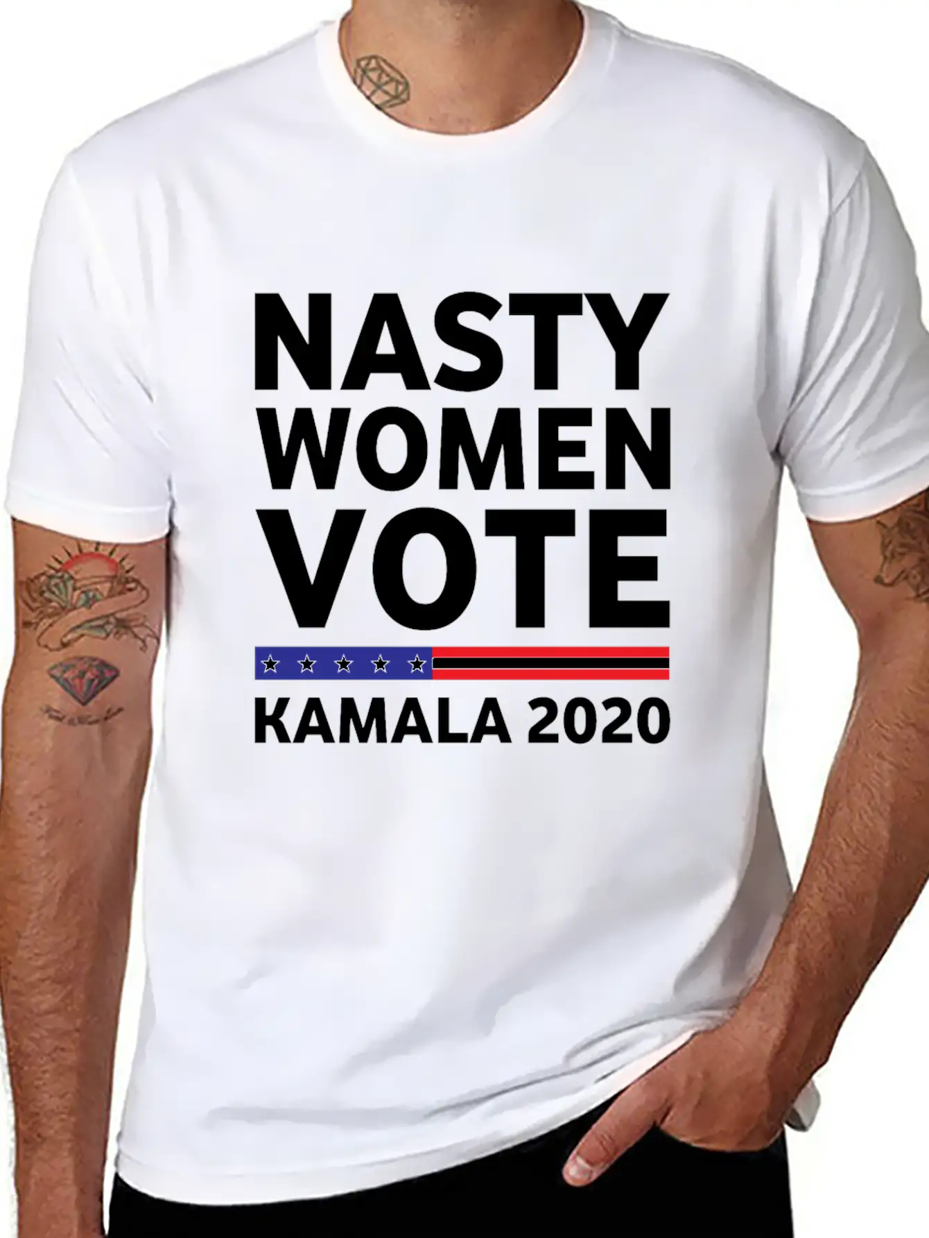 Nasty Woman Votes Kamala 2020 Classic Fit Graphic Tee For Daily Comfort – Unisex Cotton Shirt