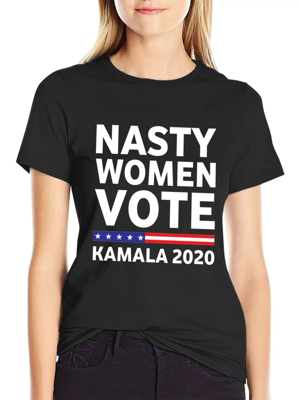 Nasty Woman Votes Kamala 2020 Classic Fit Graphic Tee For Daily Comfort – Unisex Cotton Shirt