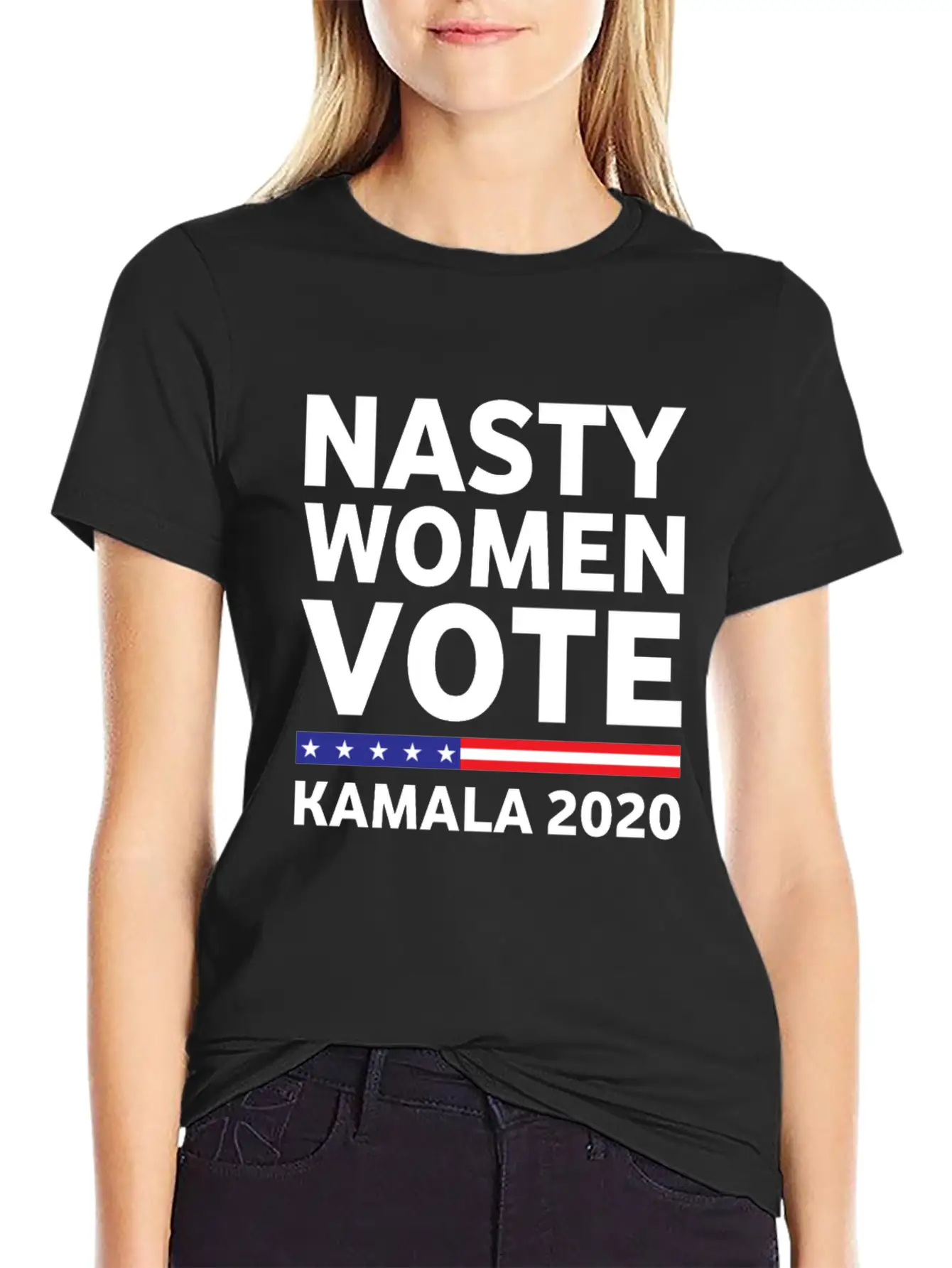 Nasty Woman Votes Kamala 2020 Classic Fit Graphic Tee For Daily Comfort – Unisex Cotton Shirt