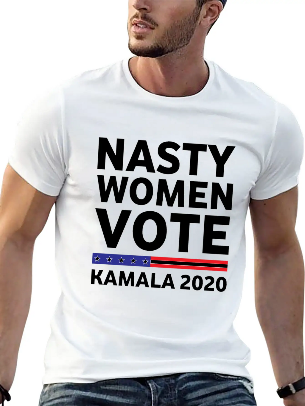 Nasty Woman Votes Kamala 2020 Classic Fit Graphic Tee For Daily Comfort – Unisex Cotton Shirt