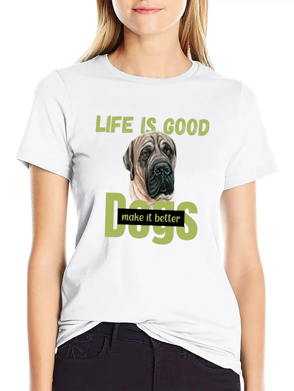 National Dog Day | Dogs Life | Dog Quotes Breathable Soft Cotton T-Shirt – Timeless Casual Look