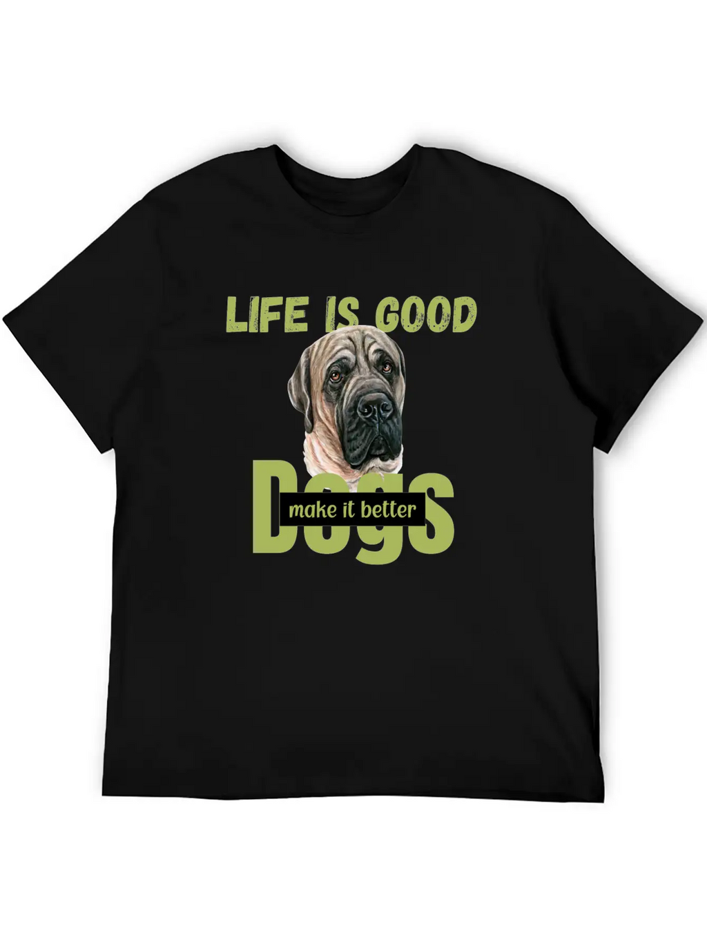 National Dog Day | Dogs Life | Dog Quotes Breathable Soft Cotton T-Shirt – Timeless Casual Look