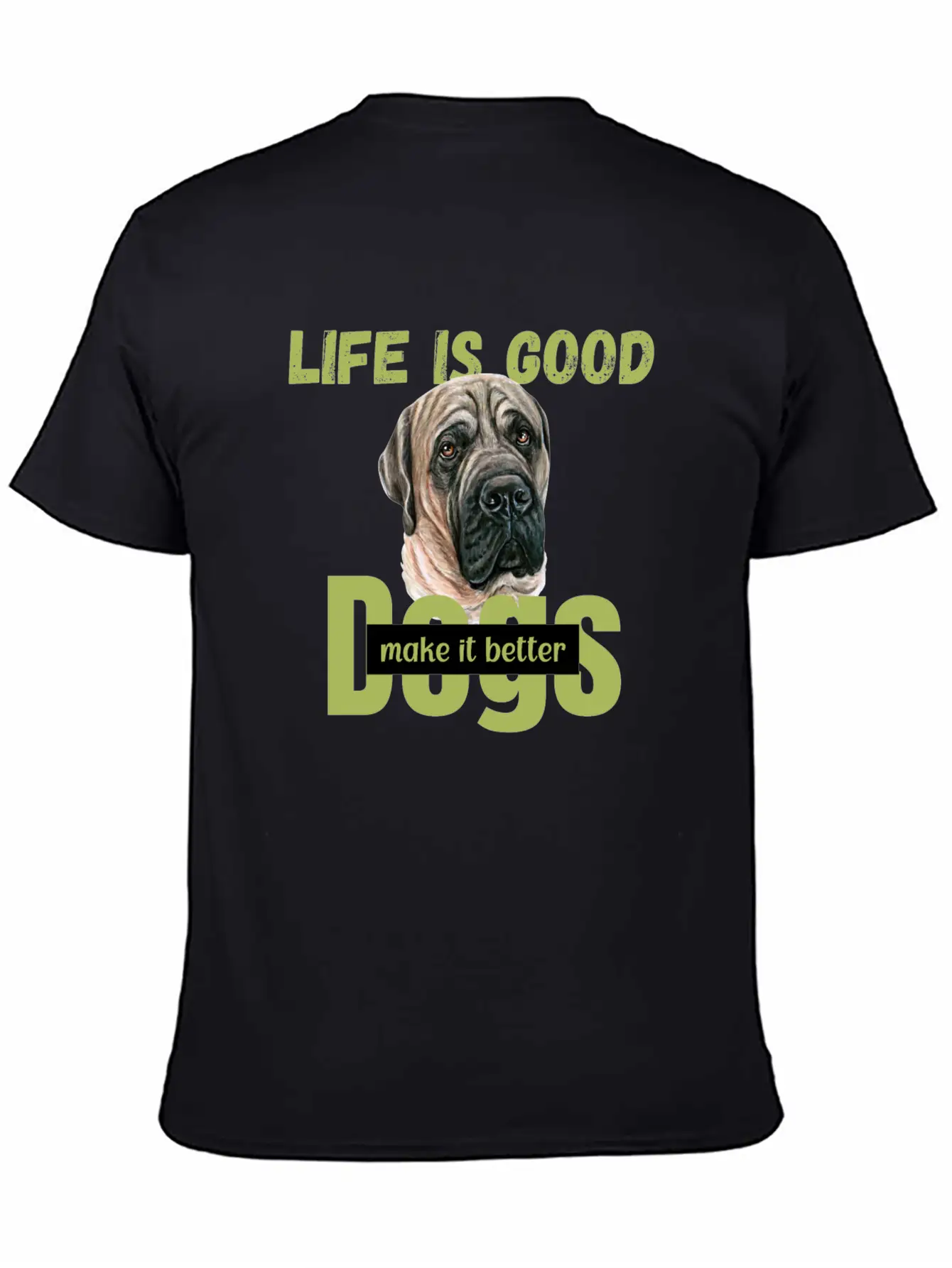 National Dog Day | Dogs Life | Dog Quotes Breathable Soft Cotton T-Shirt – Timeless Casual Look