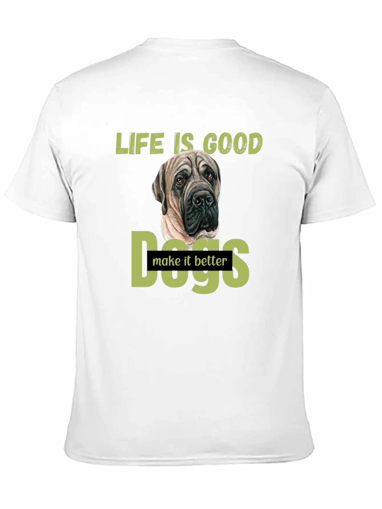 National Dog Day | Dogs Life | Dog Quotes Breathable Soft Cotton T-Shirt – Timeless Casual Look