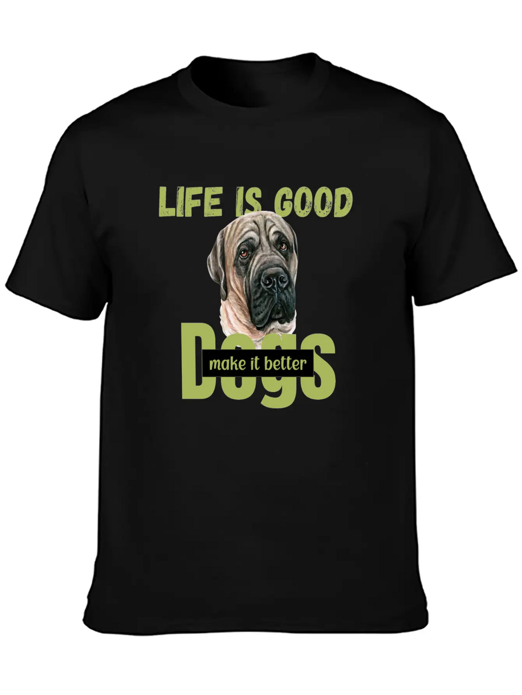 National Dog Day | Dogs Life | Dog Quotes Breathable Soft Cotton T-Shirt – Timeless Casual Look