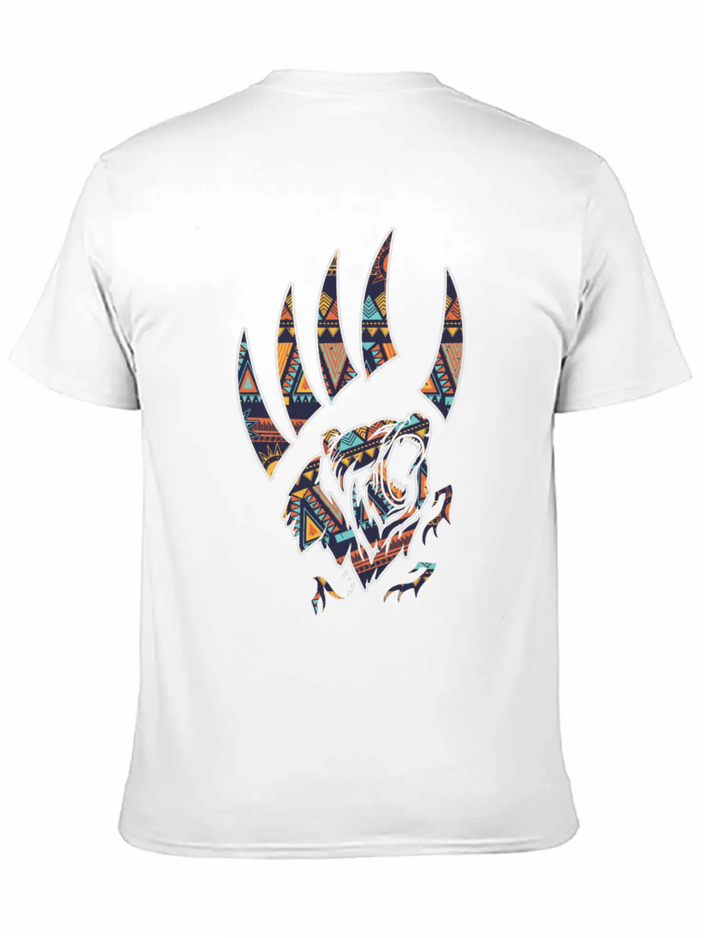 Native American Bear Claw Classic Fit Graphic Tee For Daily Comfort – Unisex Cotton Shirt