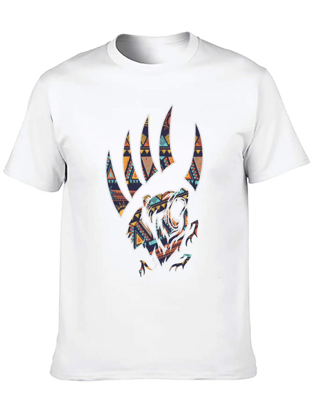Native American Bear Claw Classic Fit Graphic Tee For Daily Comfort – Unisex Cotton Shirt