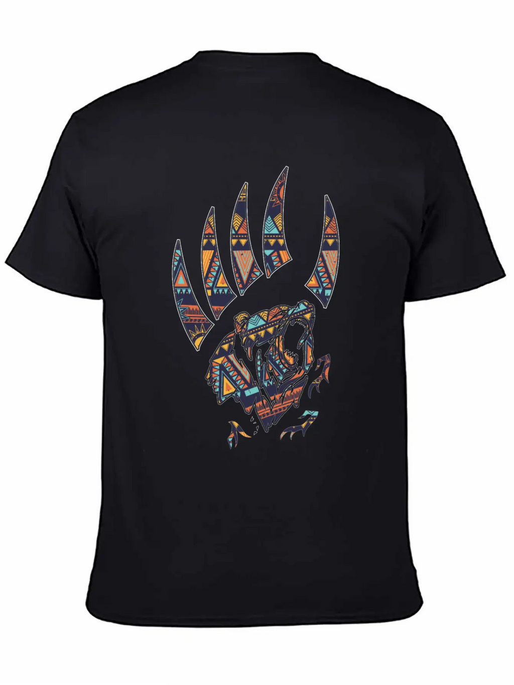 Native American Bear Claw Classic Fit Graphic Tee For Daily Comfort – Unisex Cotton Shirt