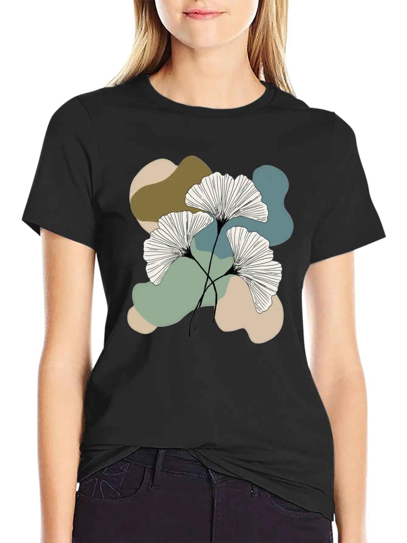 Natural Abstraction Unisex Casual T-Shirt – Clean Design For Daily Comfort