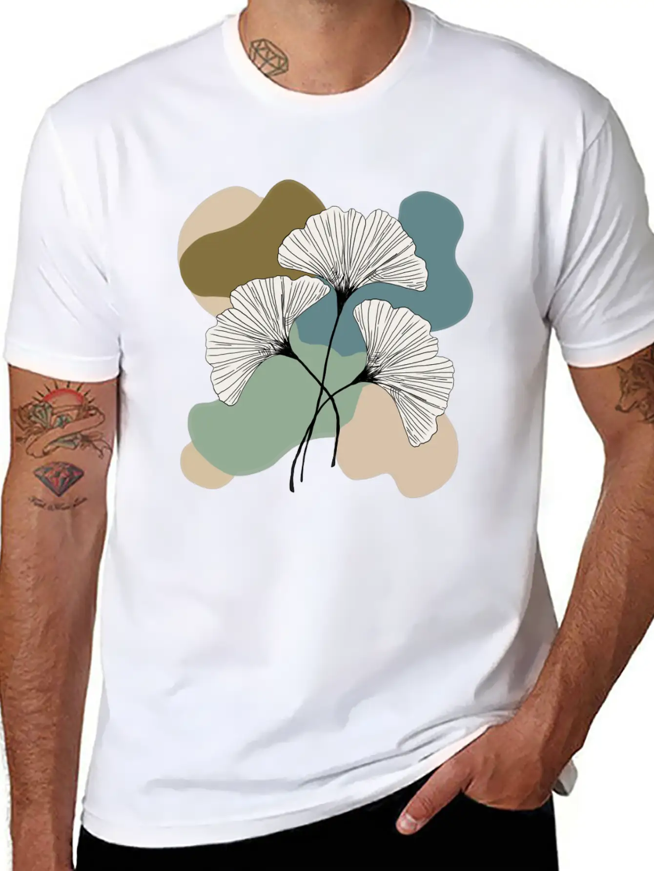 Natural Abstraction Unisex Casual T-Shirt – Clean Design For Daily Comfort
