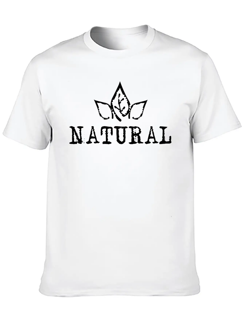 Natural Bio Nature Athlet Fitness Gym Symbol Icon Unisex Short Sleeve Soft Cotton T-Shirt – Casual Everyday Wear
