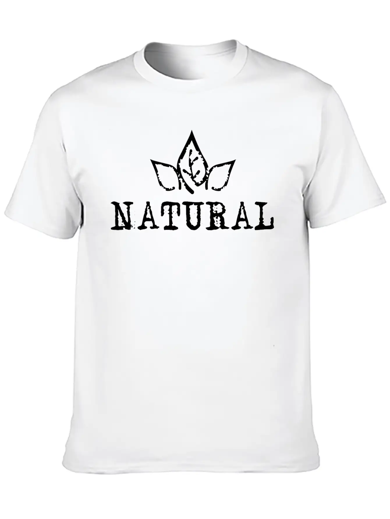 Natural Bio Nature Athlet Fitness Gym Symbol Icon Unisex Short Sleeve Soft Cotton T-Shirt – Casual Everyday Wear