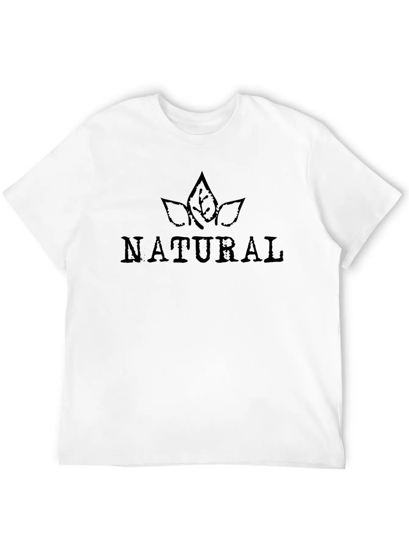 Natural Bio Nature Athlet Fitness Gym Symbol Icon Unisex Short Sleeve Soft Cotton T-Shirt – Casual Everyday Wear