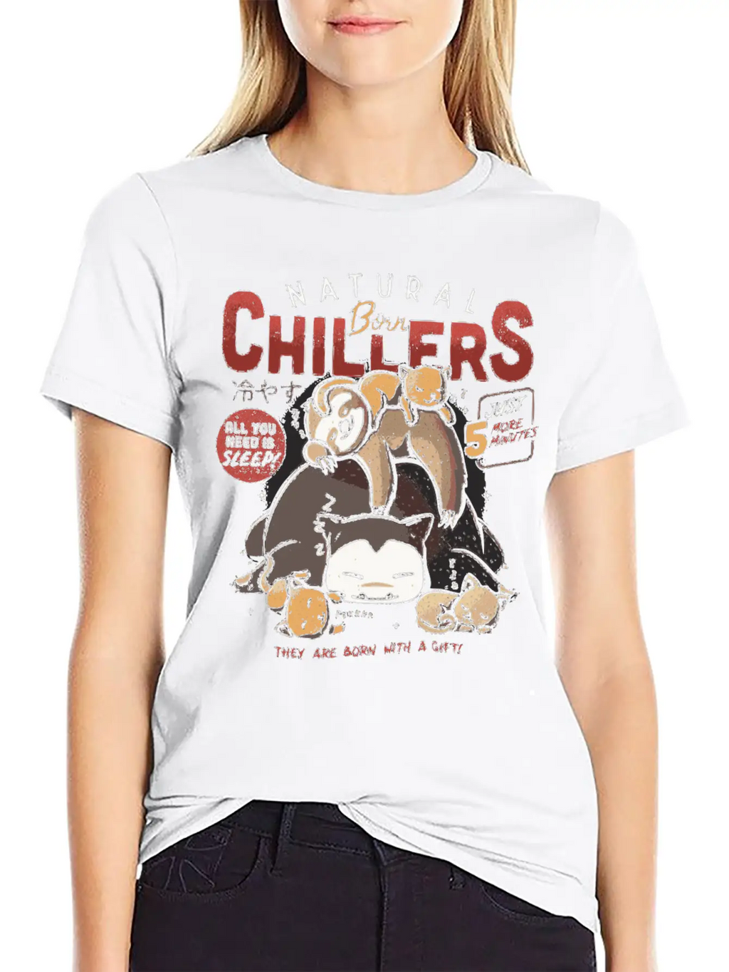 Natural Born Chillers Sloth Relax Sleeping Gift Unisex Casual T-Shirt – Clean Design For Daily Comfort