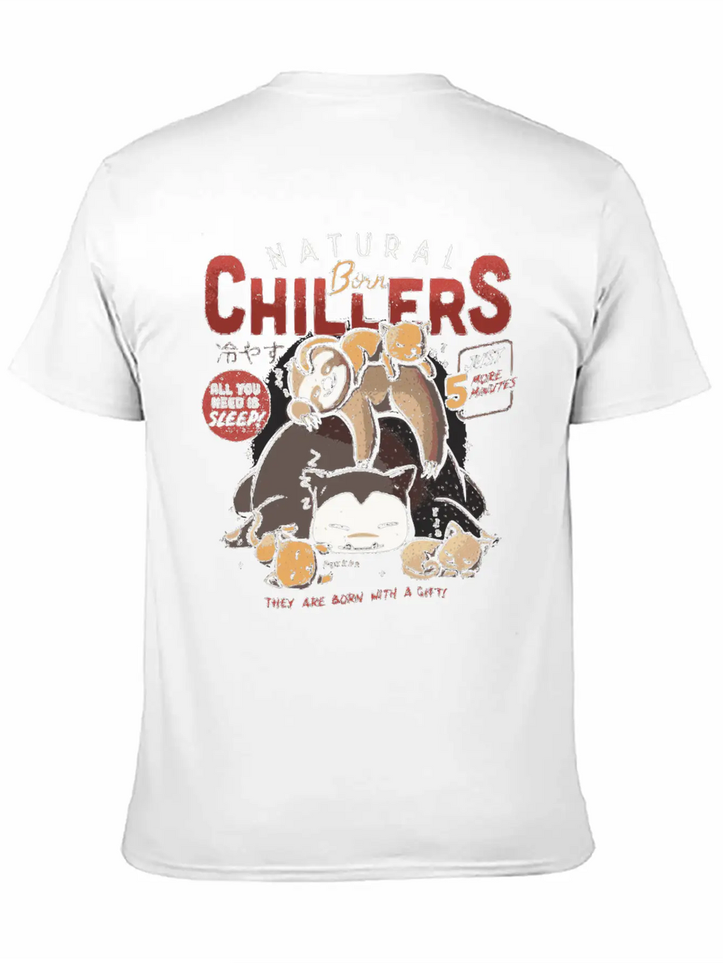 Natural Born Chillers Sloth Relax Sleeping Gift Unisex Casual T-Shirt – Clean Design For Daily Comfort