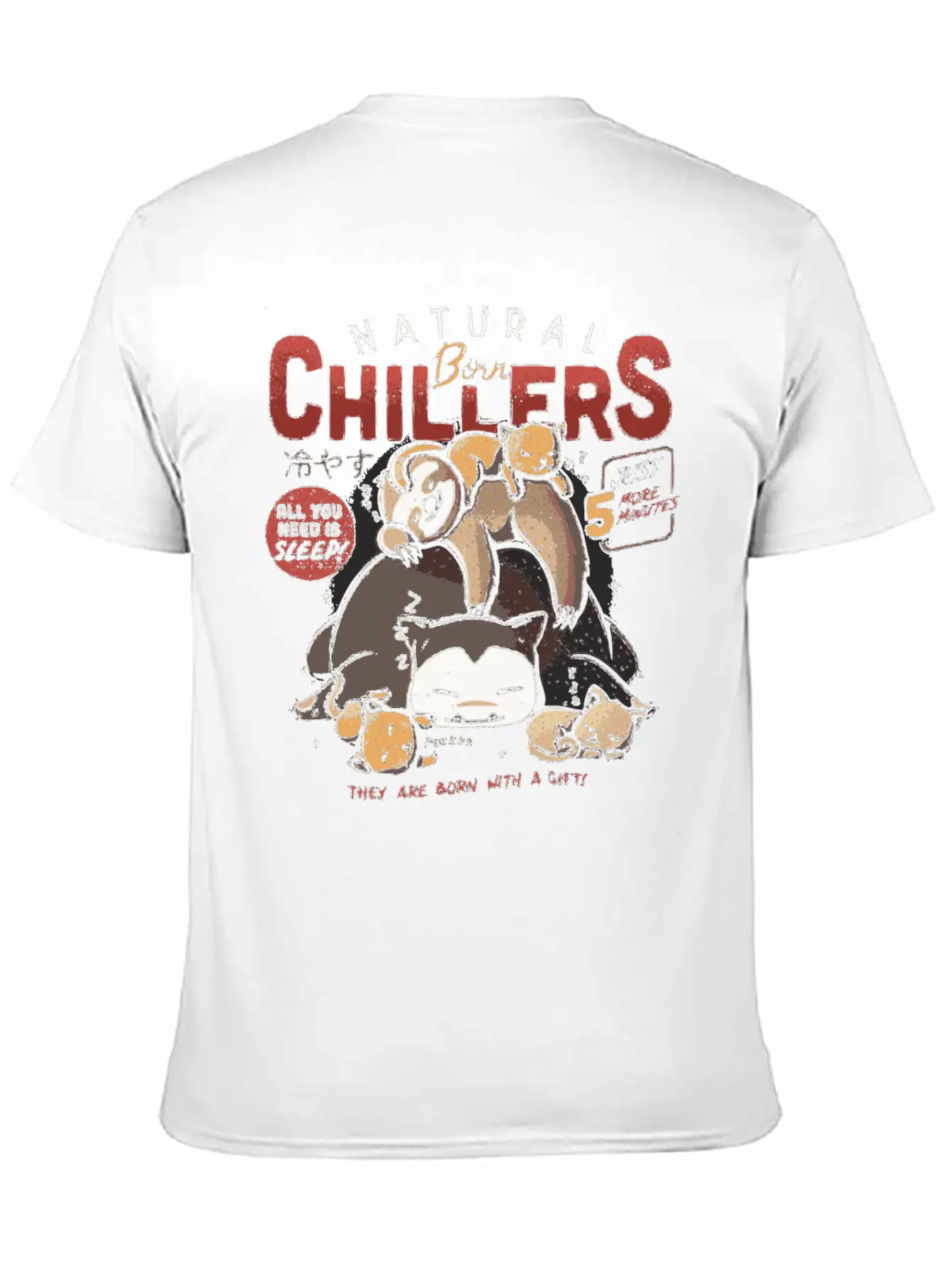 Natural Born Chillers Sloth Relax Sleeping Gift Unisex Casual T-Shirt – Clean Design For Daily Comfort