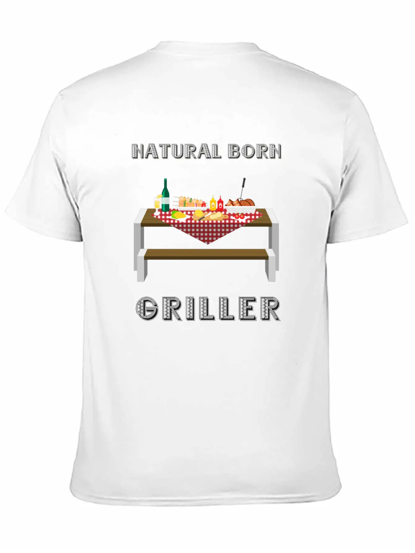 NATURAL BORN GRILLER 32 Unisex Casual T-Shirt – Clean Design For Daily Comfort