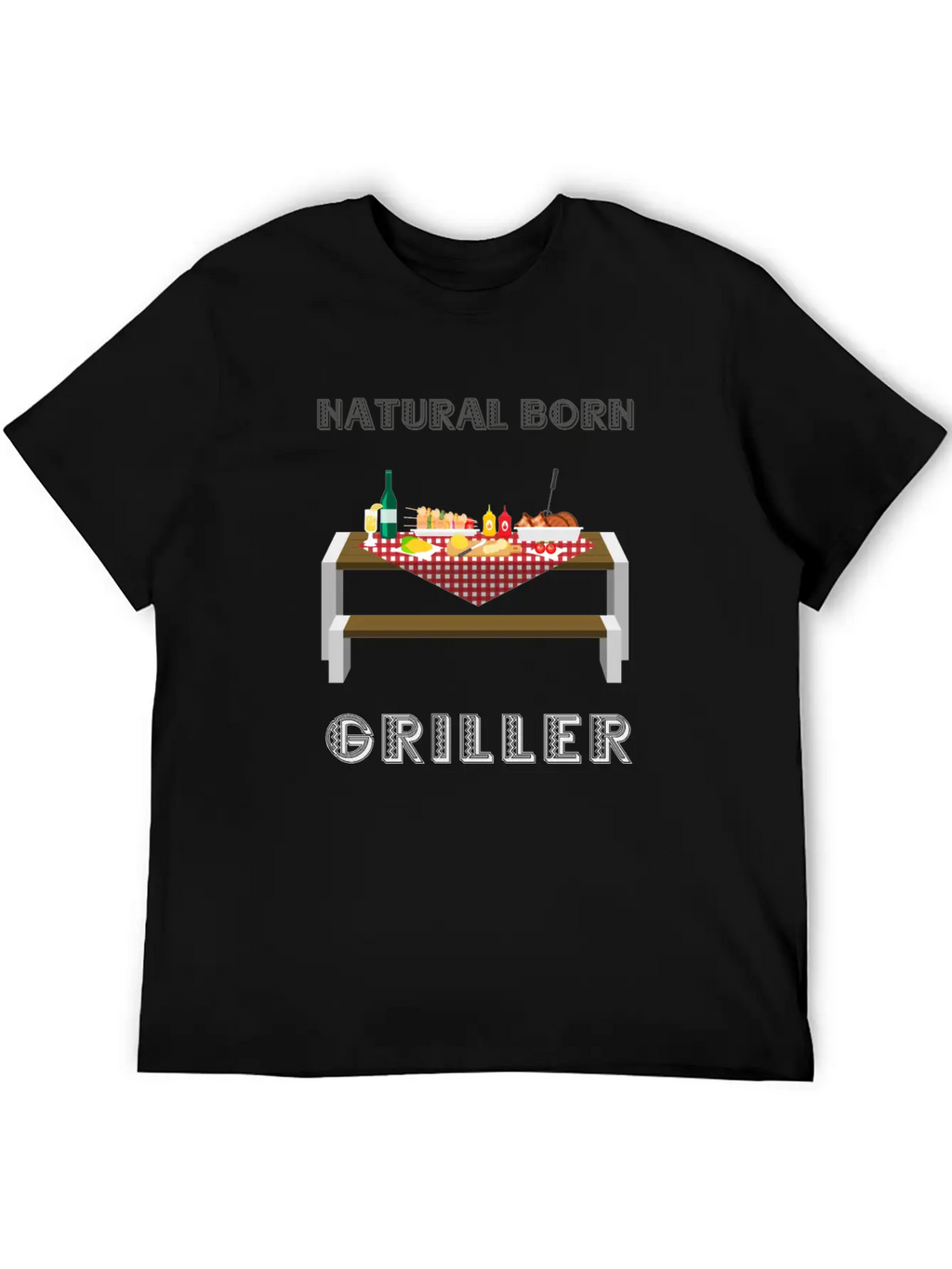 NATURAL BORN GRILLER 32 Unisex Casual T-Shirt – Clean Design For Daily Comfort