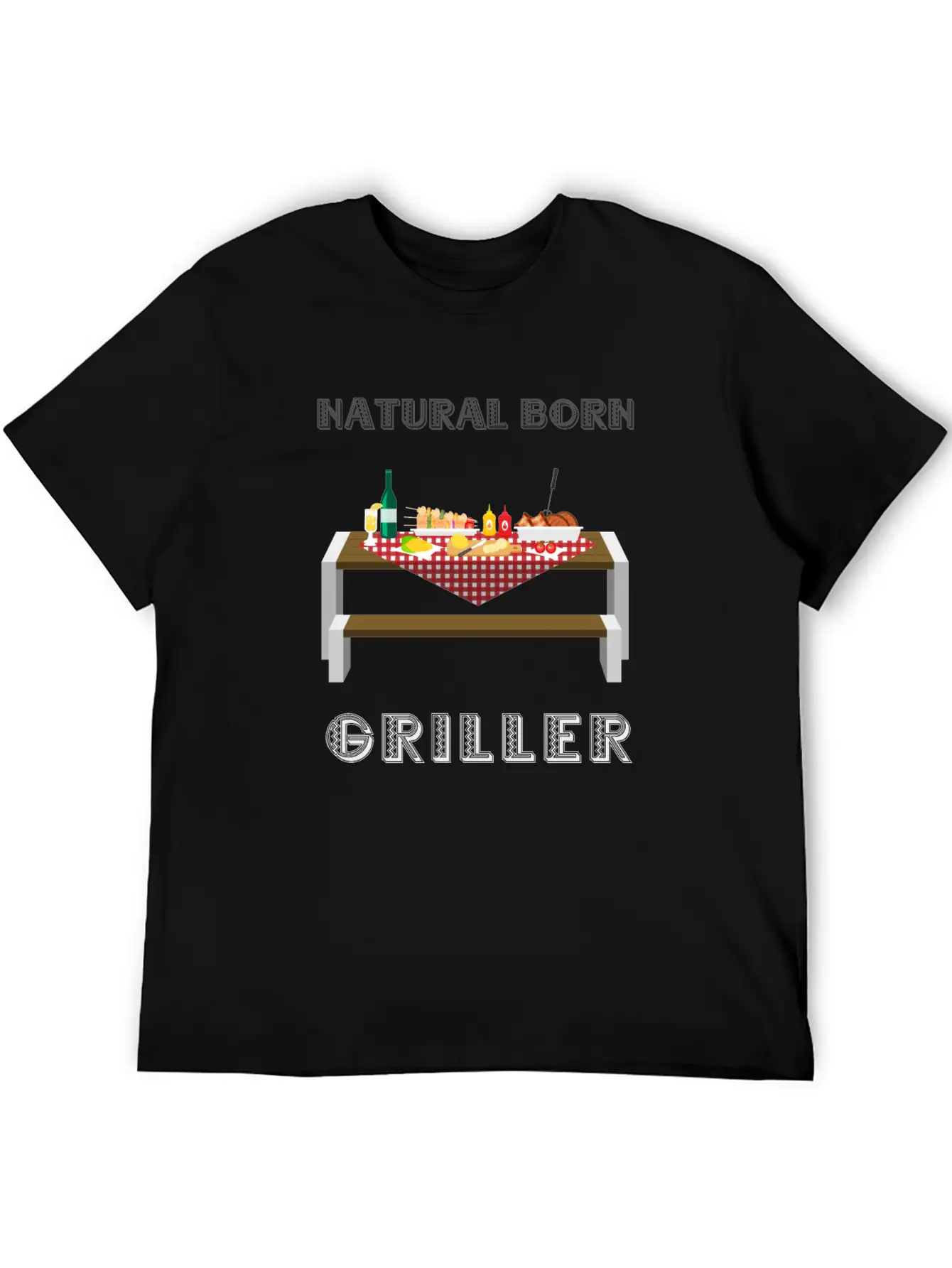 NATURAL BORN GRILLER 32 Unisex Casual T-Shirt – Clean Design For Daily Comfort
