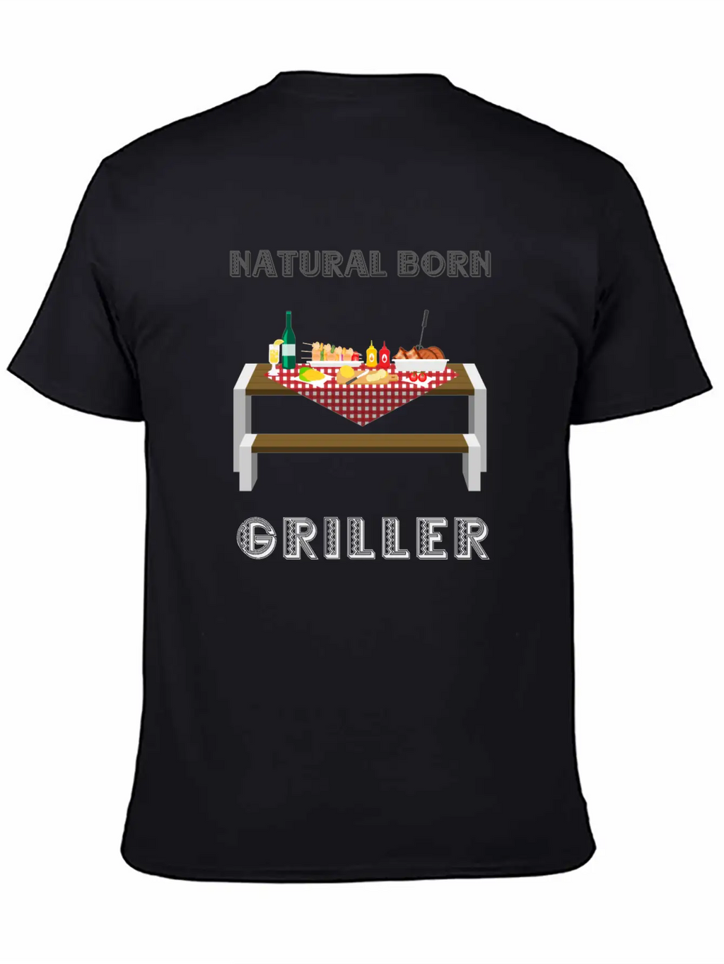 NATURAL BORN GRILLER 32 Unisex Casual T-Shirt – Clean Design For Daily Comfort