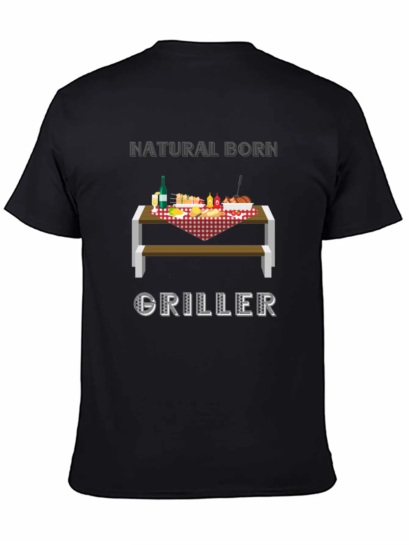 NATURAL BORN GRILLER 32 Unisex Casual T-Shirt – Clean Design For Daily Comfort