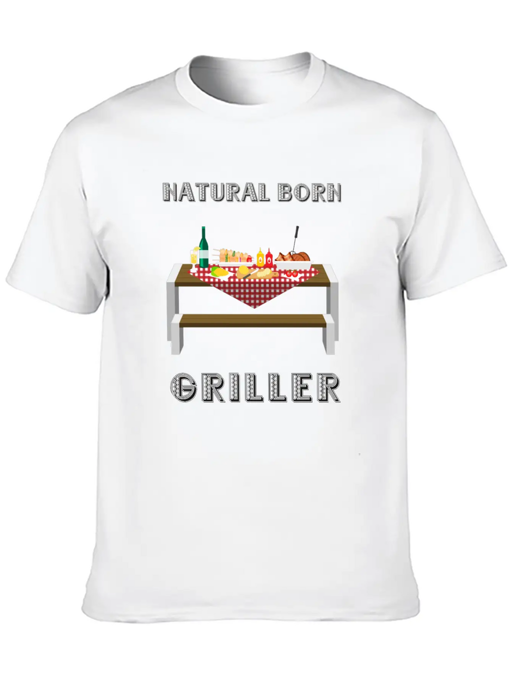 NATURAL BORN GRILLER 32 Unisex Casual T-Shirt – Clean Design For Daily Comfort