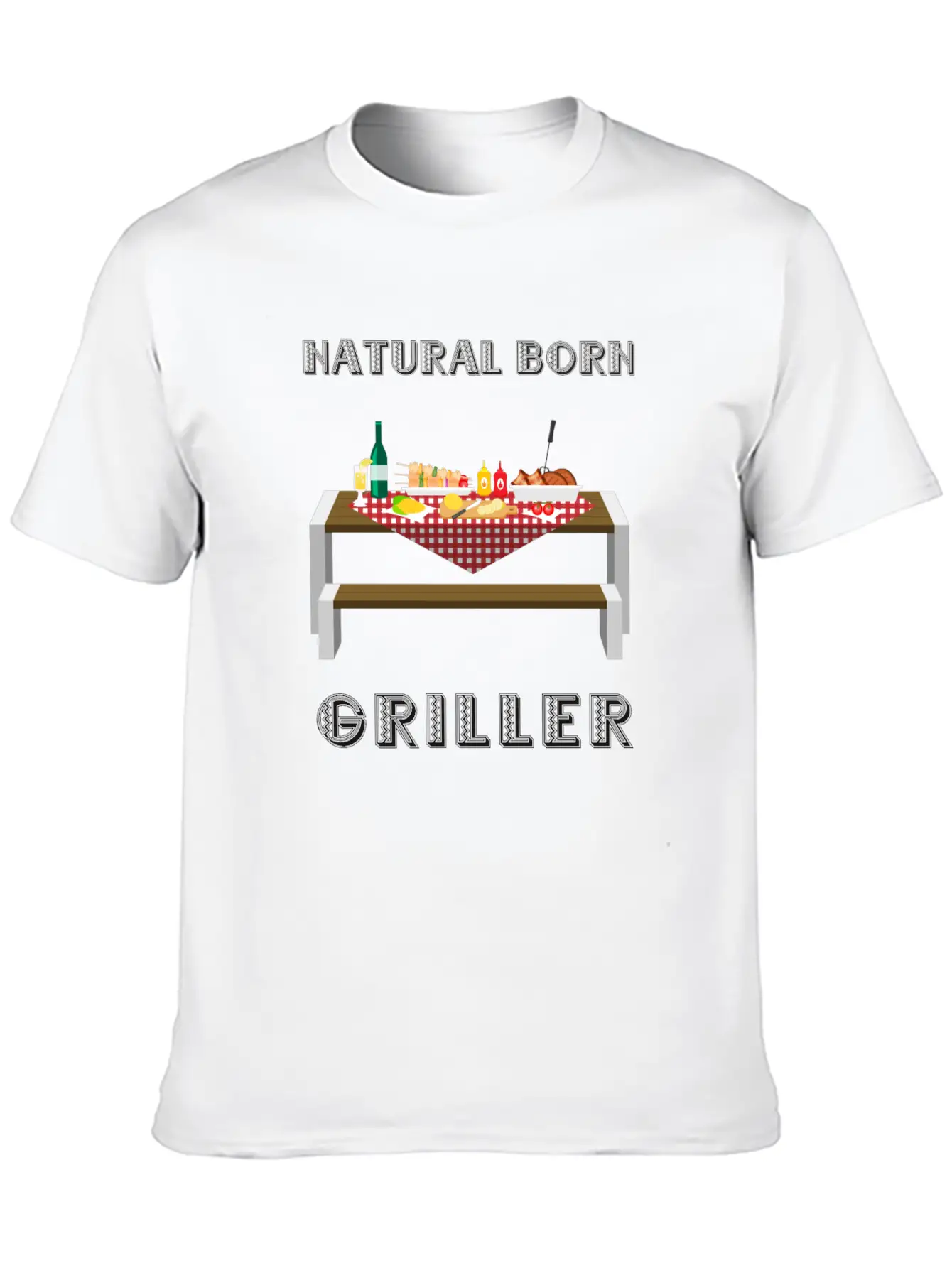 NATURAL BORN GRILLER 32 Unisex Casual T-Shirt – Clean Design For Daily Comfort