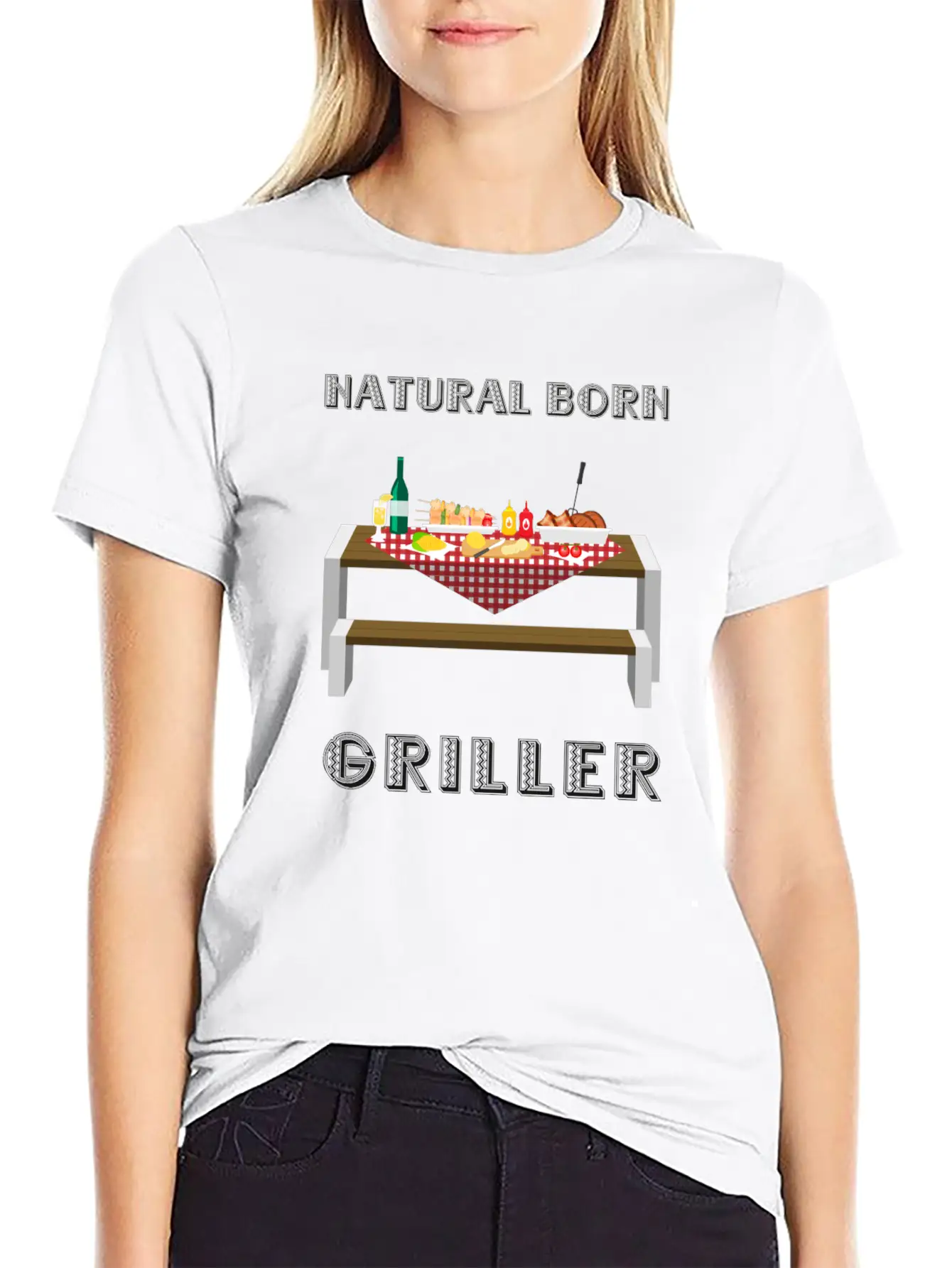 NATURAL BORN GRILLER 32 Unisex Casual T-Shirt – Clean Design For Daily Comfort