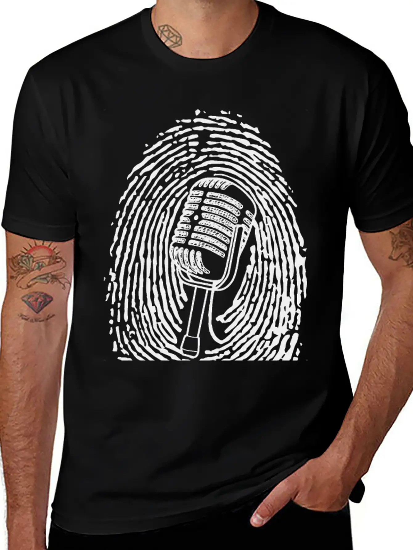 Natural Born Singer T-shirt Black Casual Graphic T-Shirt – Simple And Comfortable Daily Wear