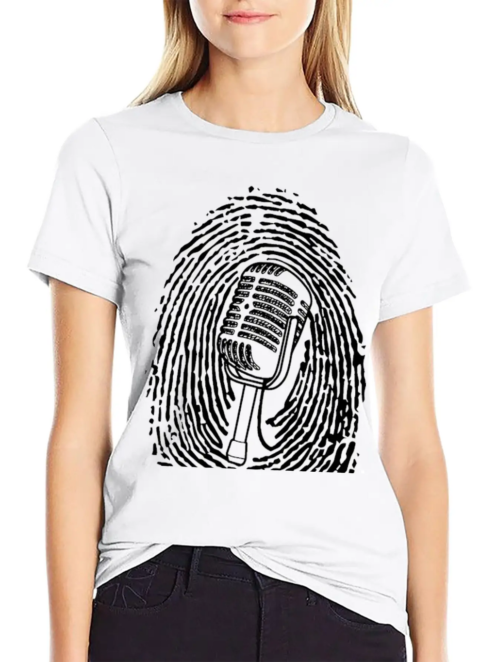 Natural Born Singer T-shirt Black Casual Graphic T-Shirt – Simple And Comfortable Daily Wear